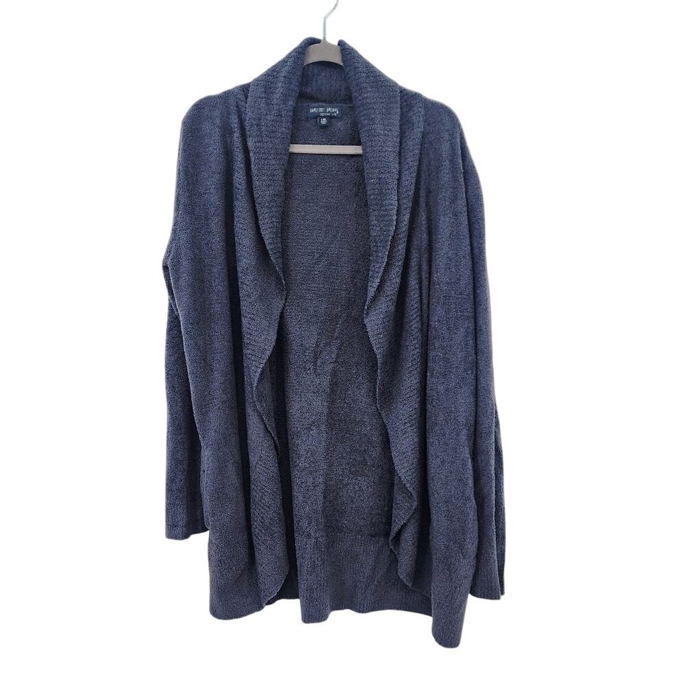 Barefoot Dreams Cozy Chic Lite Style 452 Circle Cardigan L/XL Blue